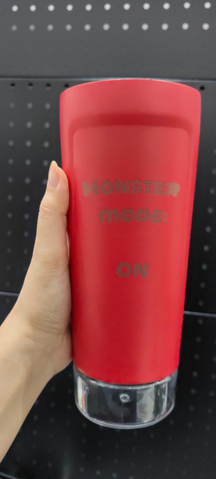 MNSA insulated steel tumbler, real product photography