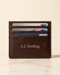 MNSA leather cardholder, AI-generated product visualization