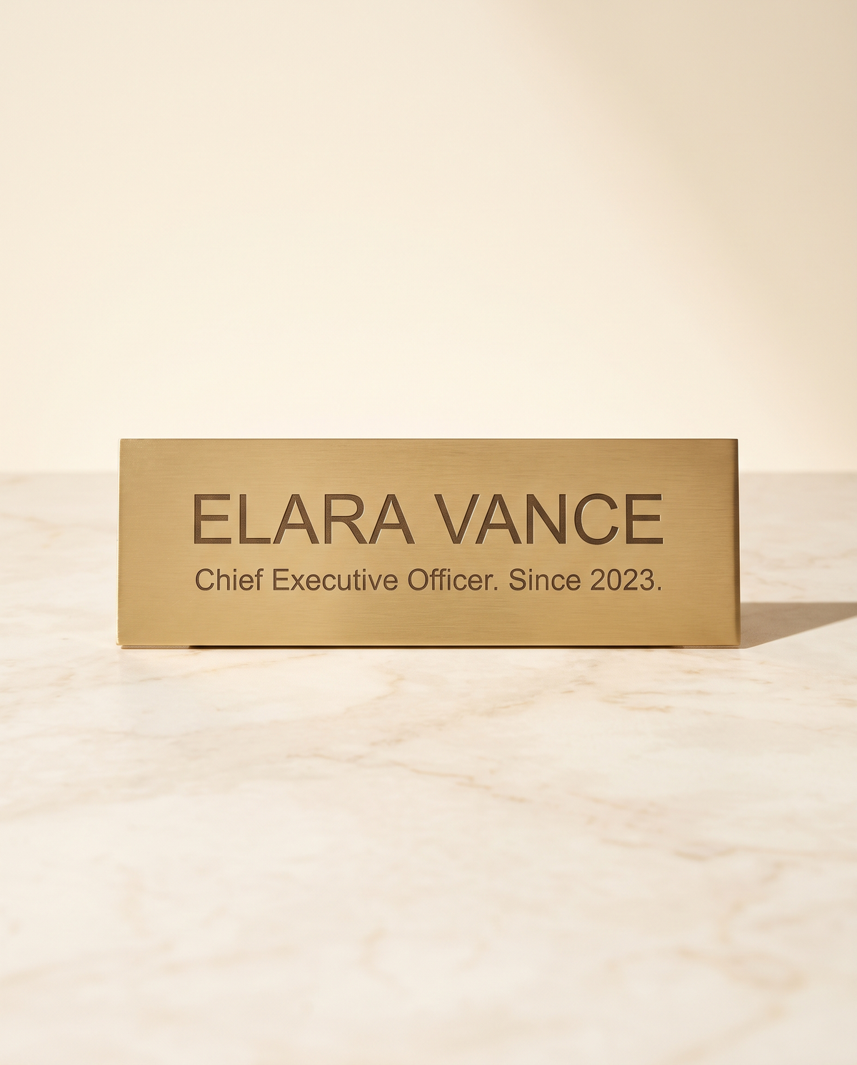 MNSA engraved brass plate, AI-generated product visualization